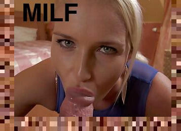 cumshot, stor-pikk, milf, handjob, deepthroat, pov, facial, blond