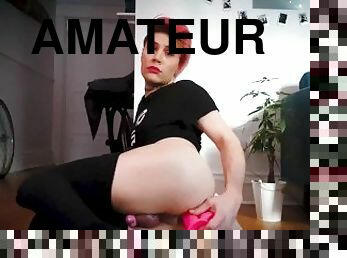 amatör, anal, avsugning, dildo, oral, ensam