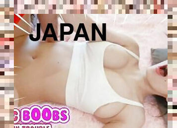 Japanese girl with big boobs got caught rough by big cock