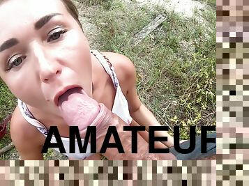 Tourist In The Mountains Fucks In The Mouth And Ass - Eats Cum