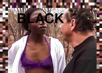 Black ebony submissive whore interracial hardcore outdoors