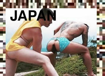 asiatique, fisting, pisser, énorme-bite, hardcore, gay, japonais, fétiche, tatouage, bite