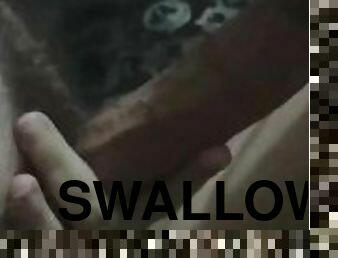 She swallowed the whole thing!!!