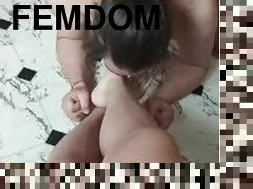 ekstrem, latina, bdsm, slave, føtter, spansk, elskerinne, femdom