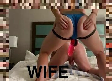 Sexy hot wife/ cuckold couple ass pegging see the full thing on ONLYFANS FitNaughtyCouple