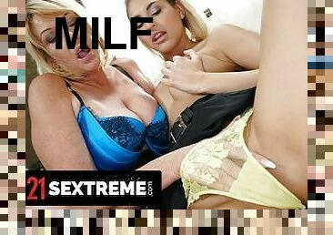 21 SEXTREME - Big Milker MILF Makes A Move On Sarah Cute During Her Office Hours