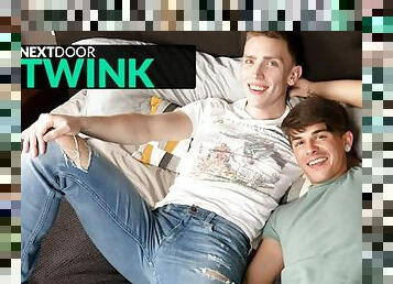 smal, avsugning, gigantisk-kuk, gay, twink