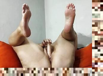 traseiros, masturbação, cona-pussy, amador, adolescente, bbw, bochechuda, pés, fudendo, dildo