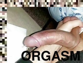 onani, orgasme, amatør, kæmpestor-pik, teenager, spiller, sperm-sperm, solo, tjekkisk, pik