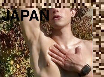 dilettant, homosexuell, japanier, europäische, euro, nette, fetisch, allein, muskulös, neckend
