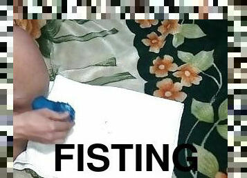 extrem, fisting, anal, gay, dubbel, första-gången, dildo