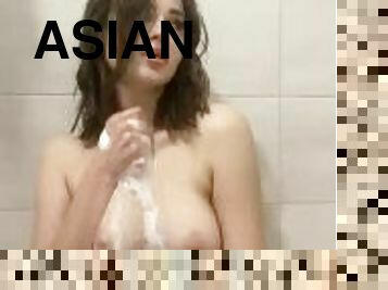 एशियाई, स्नान, बिगतीत, पुसी, अव्यवसायी, लड़कियां, ब्रिटिश, प्राकृतिक, स्तन, एकल
