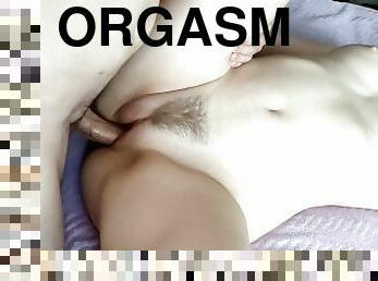 Female orgasm.  Cum at the same time