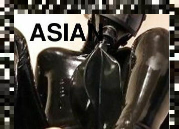 asiatisk, amatør, handjob, bdsm, fetisj, latex, alene, bondage, pikk, dukke