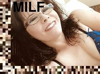 Beautiful MILF greets you in bed, in lingerie after work. Sweet Voice,Teasing, Touching ASMR