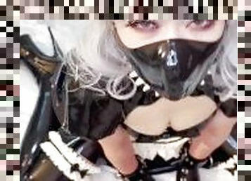 femme-de-ménage, amateur, japonais, bdsm, esclave, fétiche, bondage, poupée, caoutchouc