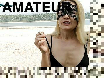 Shameless Beach Slut Nude In The Nature! Amateur!