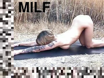 Nude Yoga in the Desert