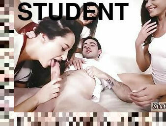 Big orgy at the student party Sex Ed