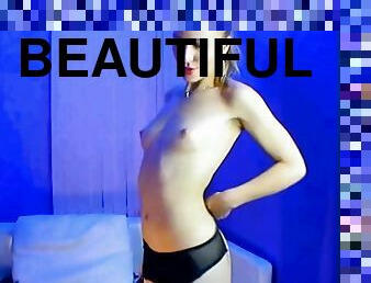 beautiful woman show her body
