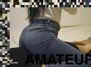 amateur, esclave, fétiche, maîtresse, jeans, face-sitting, humide