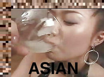 asiatisk, orgie, cumshot, japansk, gruppsex, sväljer, sprut, bukkake, oral