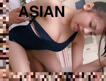 Insatiable Asian vixen slammed to rapturous orgasms