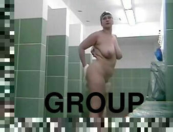 Group amateurs spied in a public shower