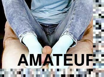 HANDJOB SOCKJOB BALLBUSTING CBT FOR YOU – POV Socks Slapping Balls Era