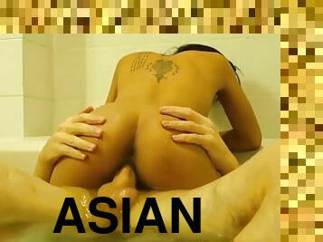 asiatisk, avsugning, thailändsk