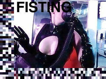 fisting, anal, smutsig, latex, älskarinna, femdom, penetrering