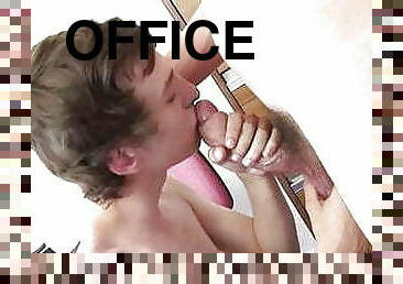 Office Fun With Lee Rider Robbie Kasl A Meaty Oversized Un