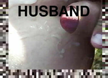 My husband cums on my fucked ass
