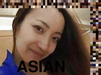 asiatisk, cumshot, handjob