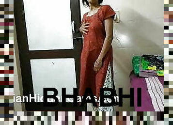 desi bhabhi masturbating and fingering herself while home alone