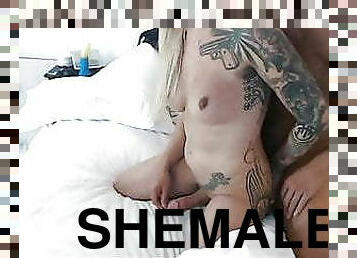 shemale, amatorskie, anal, transy, para, blondynka, kamerka-internetowa