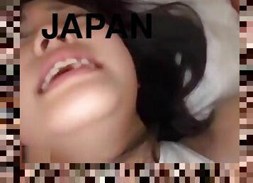 Japanese girlfriend surprised with a threesome sex