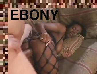 Ebony girl in lingerie taking BBC - Pandemonium