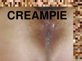 monster, pussy, kone, amatør, cumshot, hjemmelaget, creampie, knulling-fucking, hanrei