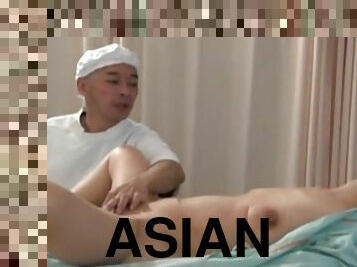 asiatique, masturbation, fellation, médecin, japonais, branlette, fétiche