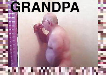 grandpa cum on webcam