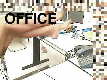 kantor, sekretaris, kaki, stocking-stockings, fetish-benda-yang-dapat-meningkatkan-gairah-sex, nilon, hak-tinggi