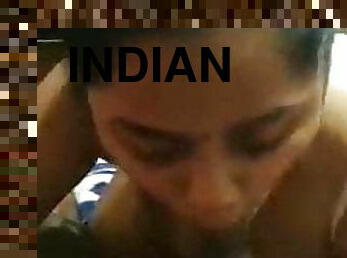Newly married indian wife loves sucking and choking