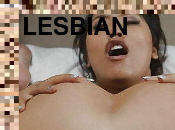Hot lesbian hotel sex with Simone Sonay &amp; Angelina Chung