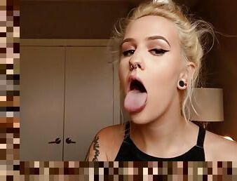 LONG TONGUE SPIT PORN