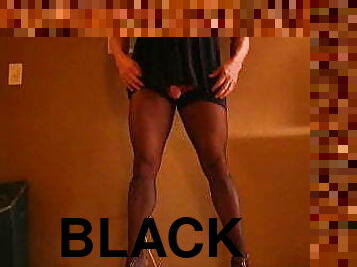 Black Stockings and panties