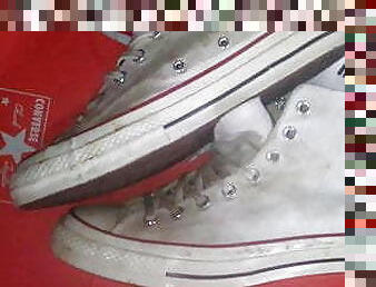 New converse not yet used, just abused and masturbated.