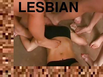 christmas special 1 slave 8 girl lesbian feet worship