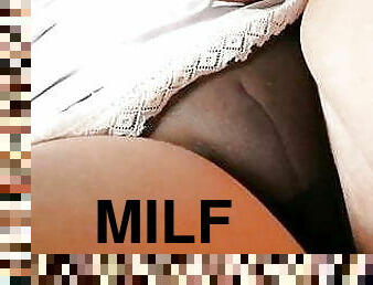 Milf on site transparent panties
