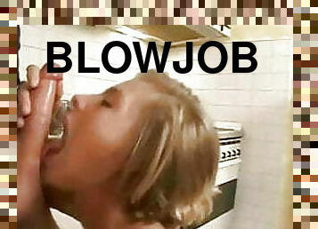Monika Sommer big blowjob in the kitchen